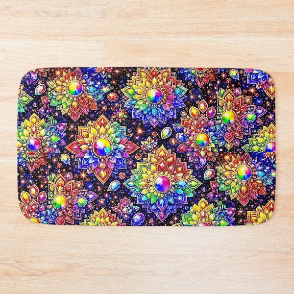 Item preview, Rainbow Gemstone Mandala Pattern Series (2) designed and sold by ElexisND.