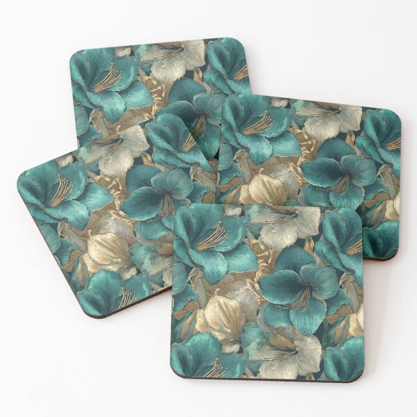 Item preview, Exotic Amaryllis Flower - Tropical Flower Pattern   - Holiday Gift Sets designed and sold by RoyalStarsPatts.