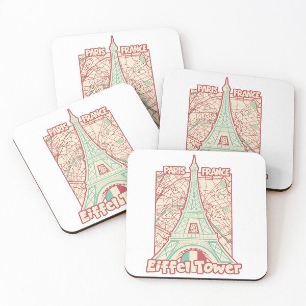Item preview, Eiffel Tower Paris Map France Monument Travel Gift Souvenir designed and sold by MapsByLeo.
