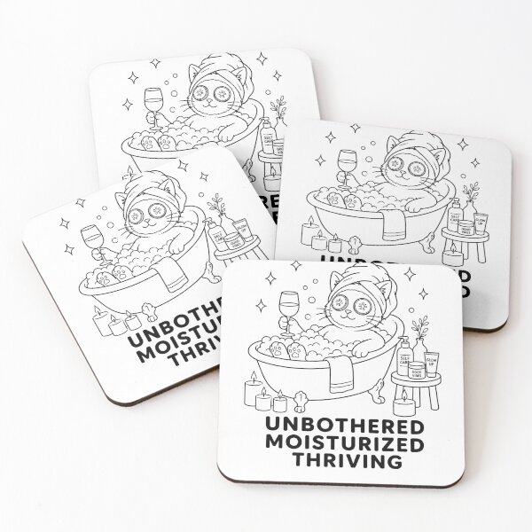 Item preview, Unbothered Moisturized Thriving Cat designed and sold by ChatAlors.