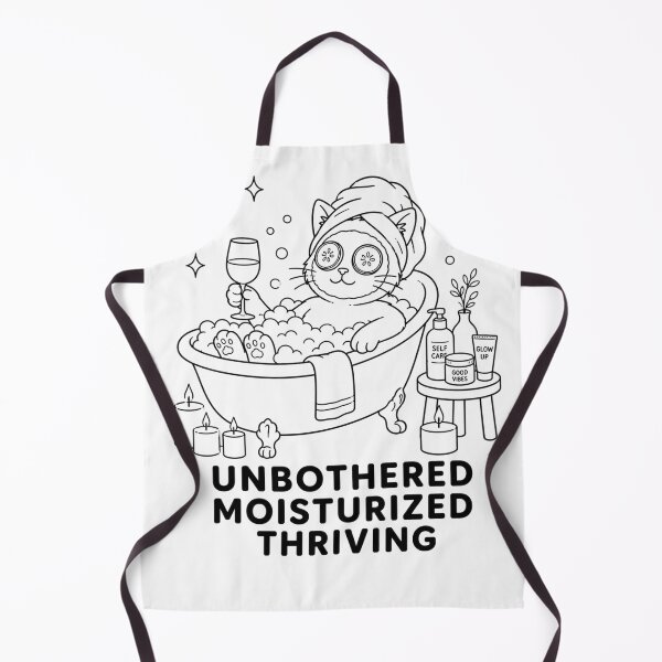 Item preview, Unbothered Moisturized Thriving Cat designed and sold by ChatAlors.