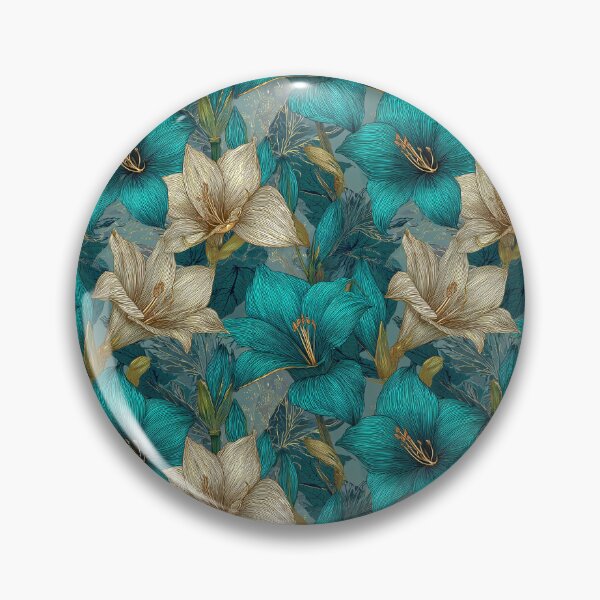 Item preview, Ornamental Amaryllis Print  - Botanical Garden Pattern   - Housewarming Gift Ideas designed and sold by RoyalStarsPatts.
