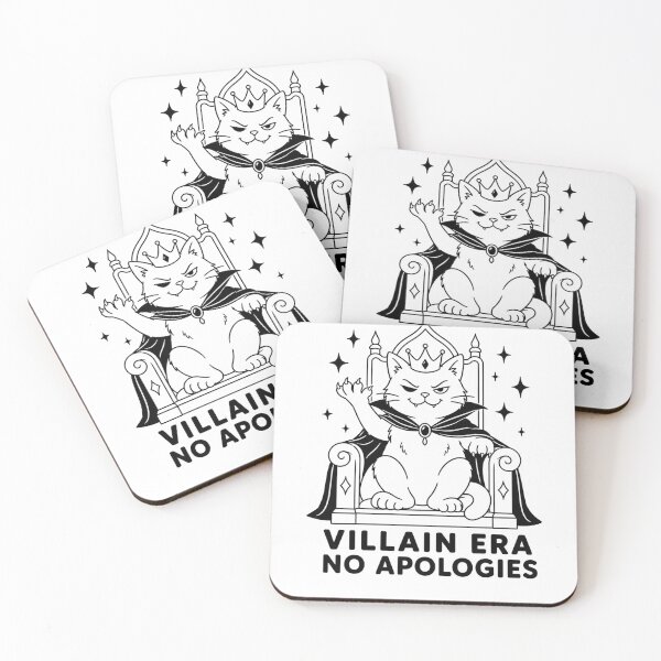 Item preview, Villain Era No Apologies Cat designed and sold by ChatAlors.
