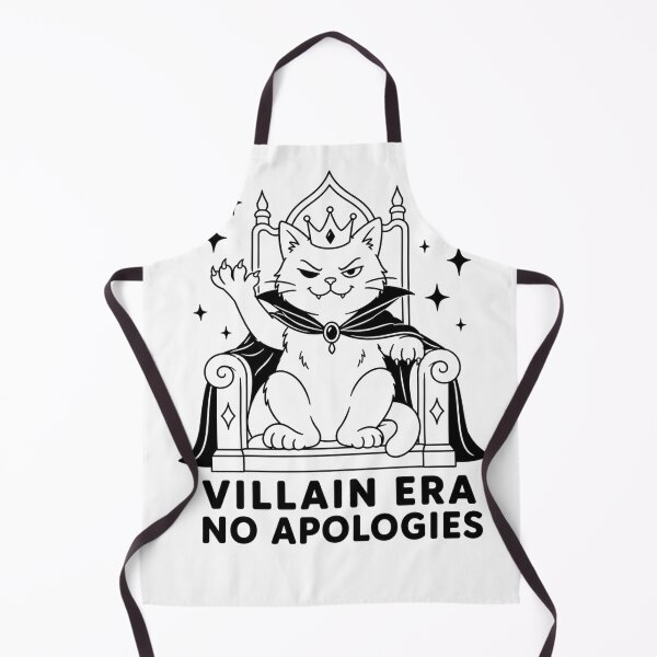 Item preview, Villain Era No Apologies Cat designed and sold by ChatAlors.