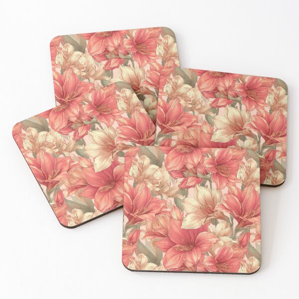 Item preview, Cute Amaryllis Flower - Hawaiian Flower Pattern   - Housewarming Gifts designed and sold by RoyalStarsPatts.