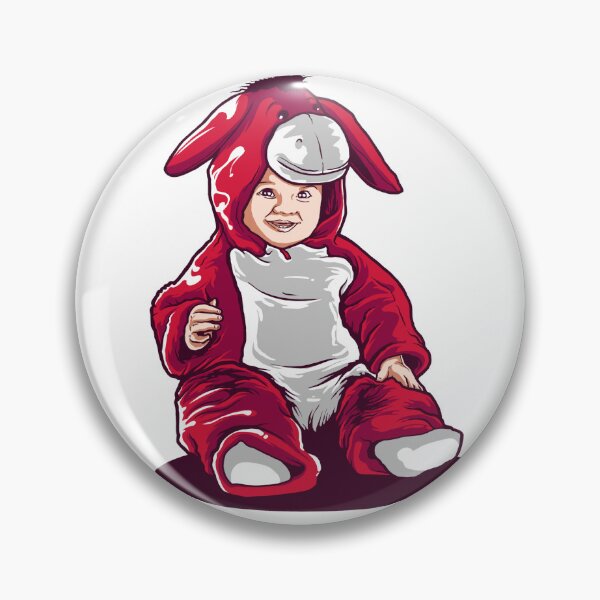 Item preview, Cute Baby in Red Donkey Onesie Costume Vector Art designed and sold by BrewChef.