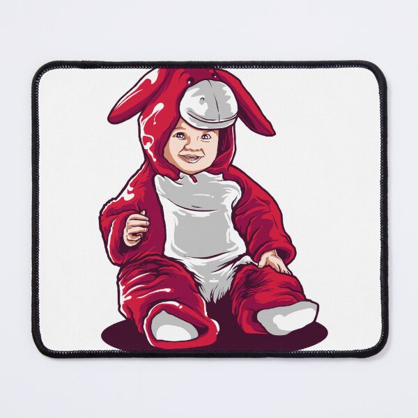 Item preview, Cute Baby in Red Donkey Onesie Costume Vector Art designed and sold by BrewChef.
