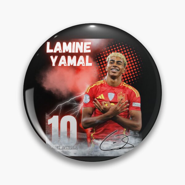 Item preview, Lamine Yamal Barcelona Spain Wonderkid Football Art Design Poster designed and sold by WildPetal.