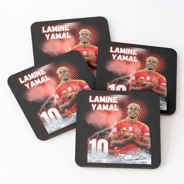 Item preview, Lamine Yamal Barcelona Spain Wonderkid Football Art Design Poster designed and sold by WildPetal.