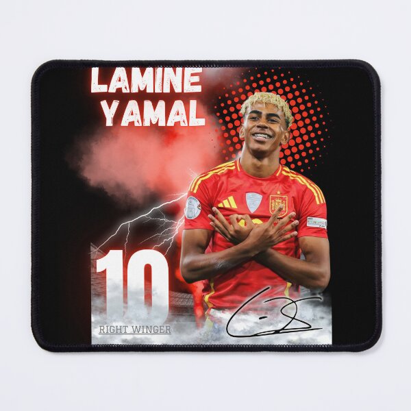 Item preview, Lamine Yamal Barcelona Spain Wonderkid Football Art Design Poster designed and sold by WildPetal.