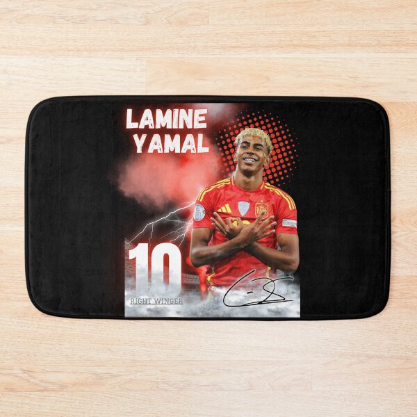 Item preview, Lamine Yamal Barcelona Spain Wonderkid Football Art Design Poster designed and sold by WildPetal.