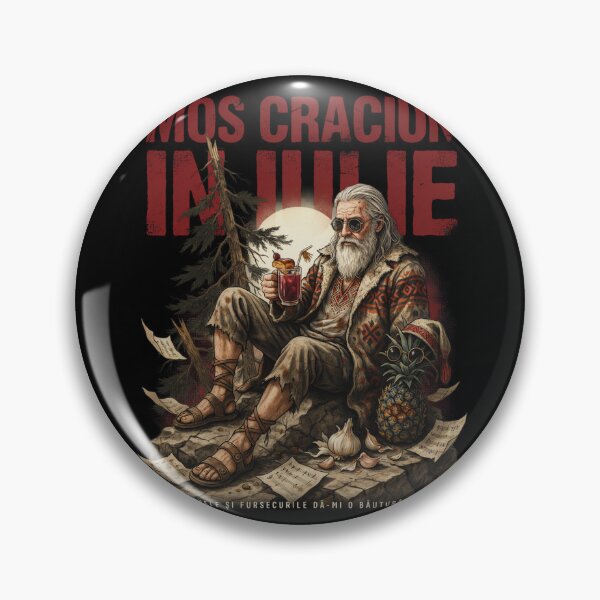 Item preview, Moș Crăciun In Iulie – Romanian Santa Christmas in July Funny Dark Folklore Shirt Romania Gift V1 designed and sold by DarylWelsh2024.