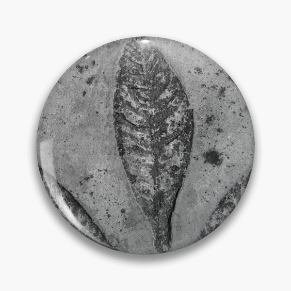 Item preview, Three Leaf Imprints In Weathered Concrete Texture, Monochrome Botanical Pattern designed and sold by Nmallia.