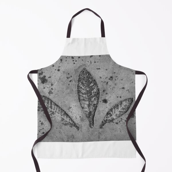 Item preview, Three Leaf Imprints In Weathered Concrete Texture, Monochrome Botanical Pattern designed and sold by Nmallia.