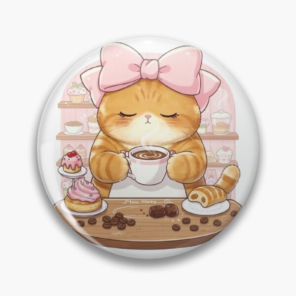 Item preview, Cozy Coffee Break Cat designed and sold by Moody Vibes Studio.