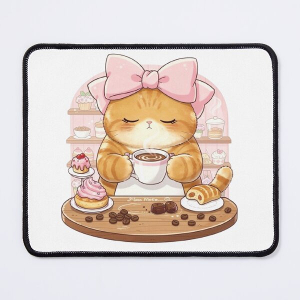 Item preview, Cozy Coffee Break Cat designed and sold by Moody Vibes Studio.