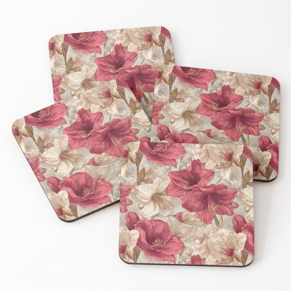 Item preview, Unique Amaryllis Texture  - Retro Flower Floral   - Moms Day Gifts designed and sold by RoyalStarsPatts.