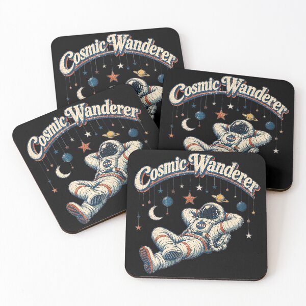 Item preview, Retro Futuristic 70s Astronaut Cosmic Wanderer designed and sold by Lee Hiller Designs.