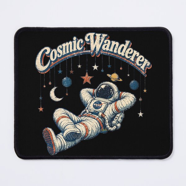 Item preview, Retro Futuristic 70s Astronaut Cosmic Wanderer designed and sold by Lee Hiller Designs.