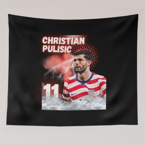 Item preview, Christian Pulisic Captain America USMNT Soccer Player Art Design designed and sold by WildPetal.