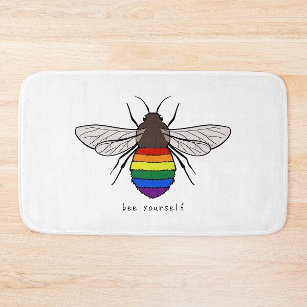 Item preview, Bee Yourself - Rainbow Pride Flag designed and sold by rorynorth.