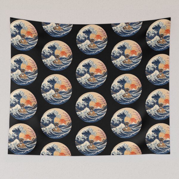 Item preview, Funny Boxer Captain Japanese Kanagawa Wave Japan Boat Mom Dad Kids designed and sold by FurryHavenPH.