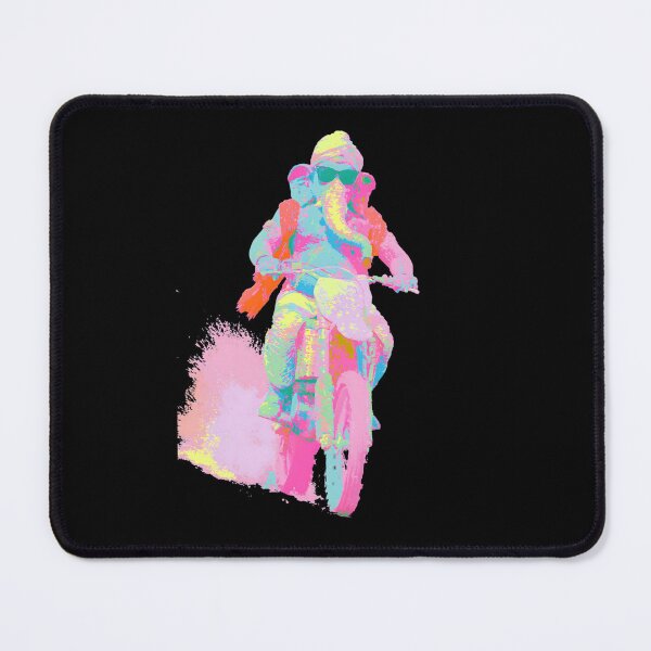 Item preview, Ganesha Riding Dirt Bike Motocross Splash Pop Art designed and sold by PANNARUK THAILAND.