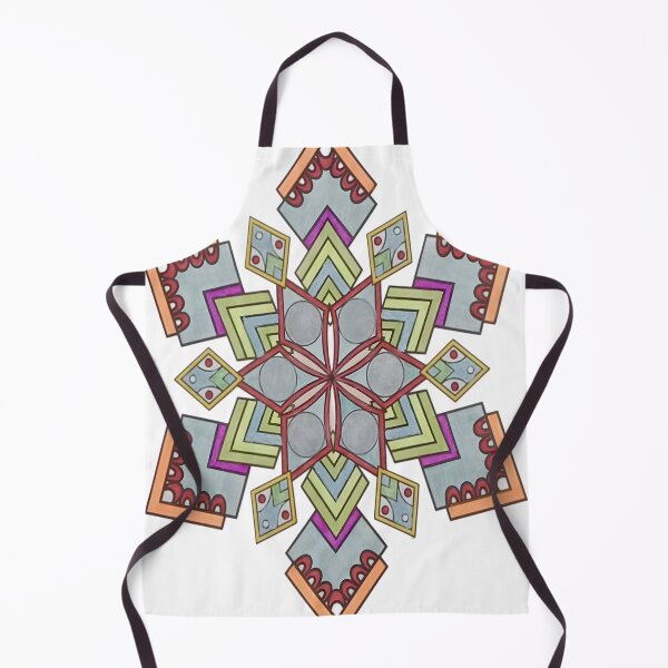 Item preview, Colorful Hand Drawn Geometric Star Mandala designed and sold by bmfkfk.