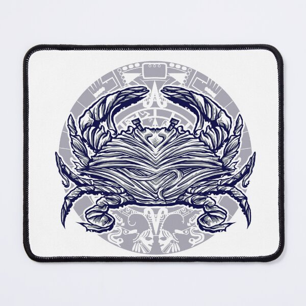Item preview, Aztec Calendar Cancer Astrology Crab Mascot Vector Illustration designed and sold by BrewChef.
