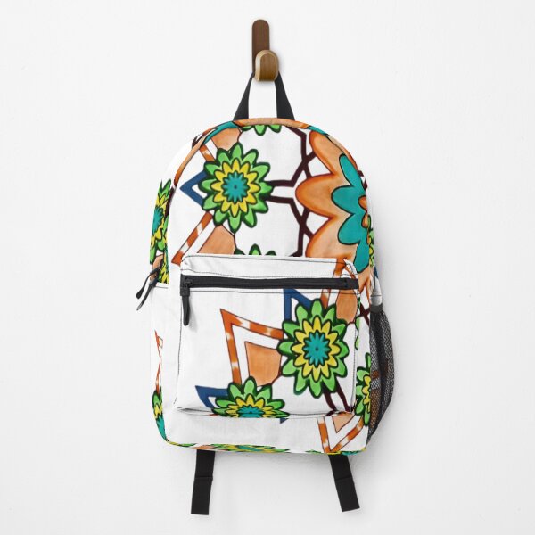 Item preview, Vibrant Hand Drawn Floral Star Mandala designed and sold by bmfkfk.