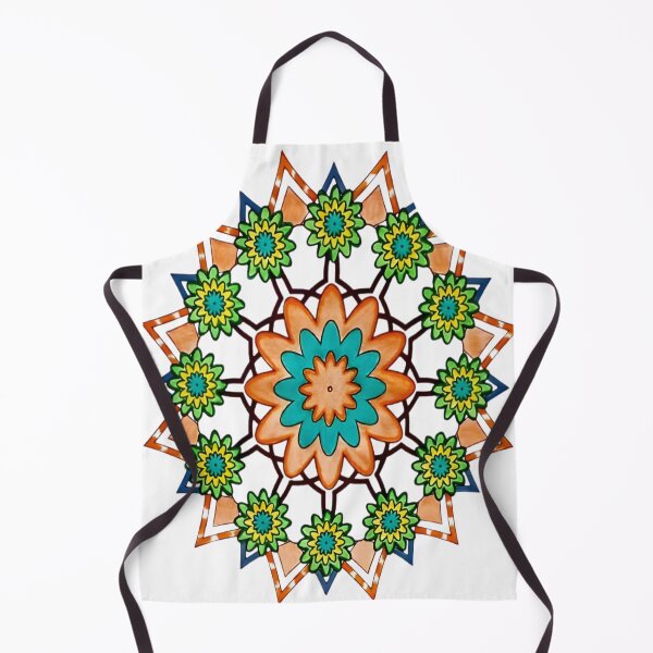 Aperçu de l'œuvre Vibrant Hand Drawn Floral Star Mandala créée et vendue par bmfkfk.