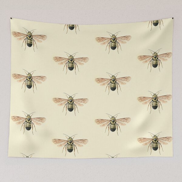 Item preview, Antique Botanical Bee Illustration designed and sold by footnotes-club.