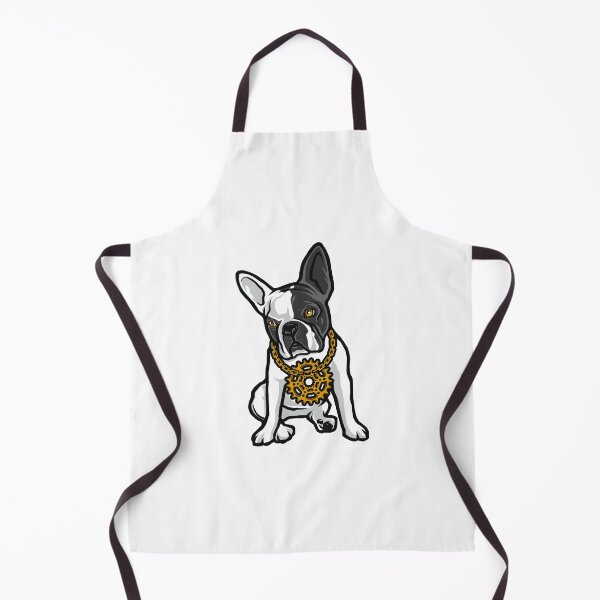 Item preview, French Bulldog Gold Gear Chain Hip Hop T-Shirt Design designed and sold by BrewChef.