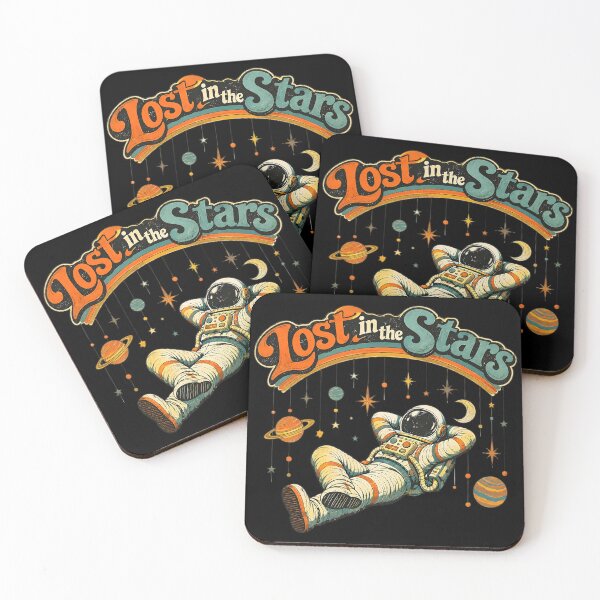 Item preview, Retro Futuristic Astronaut Lost in the Stars designed and sold by Lee Hiller Designs.