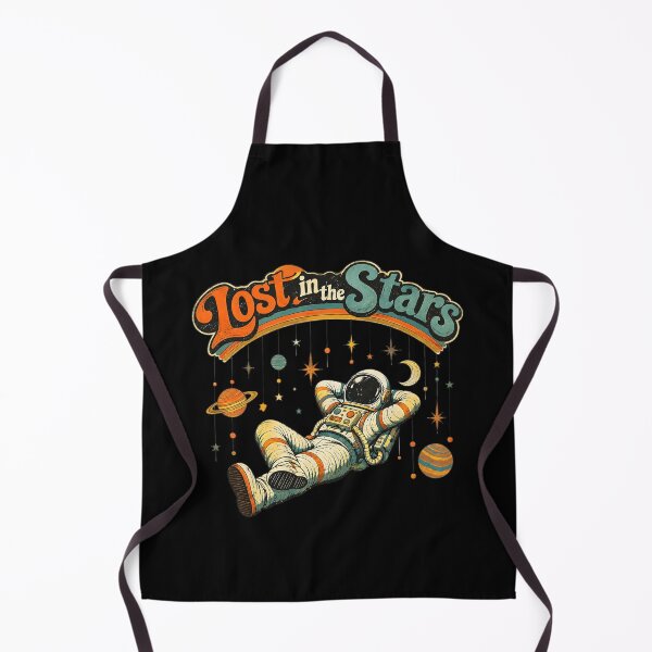 Item preview, Retro Futuristic Astronaut Lost in the Stars designed and sold by Lee Hiller Designs.