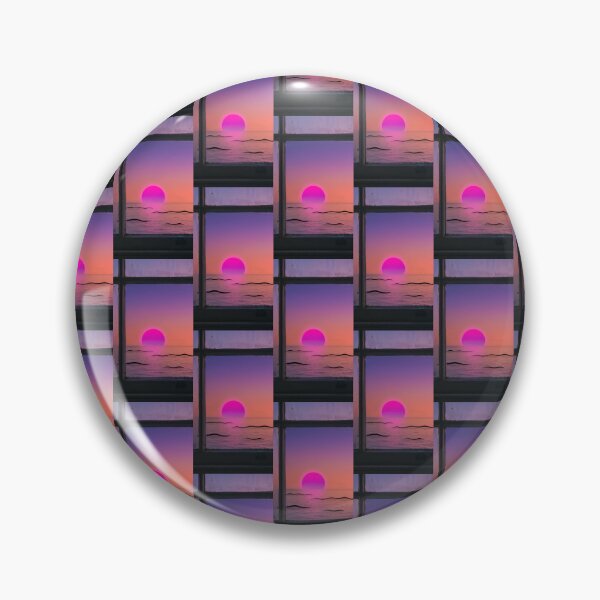 Item preview, Vaporwave Sunset Ocean View Window designed and sold by Itsheartshop.