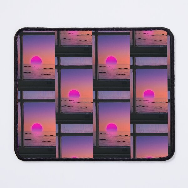 Item preview, Vaporwave Sunset Ocean View Window designed and sold by Itsheartshop.