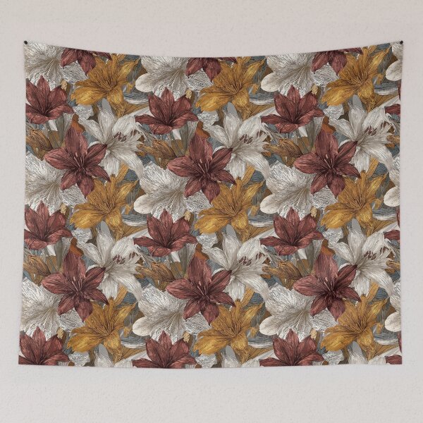 Item preview, Charming Amaryllis Print  - Birthday Flower Pattern   - Mother'S Day Gifts designed and sold by RoyalStarsPatts.