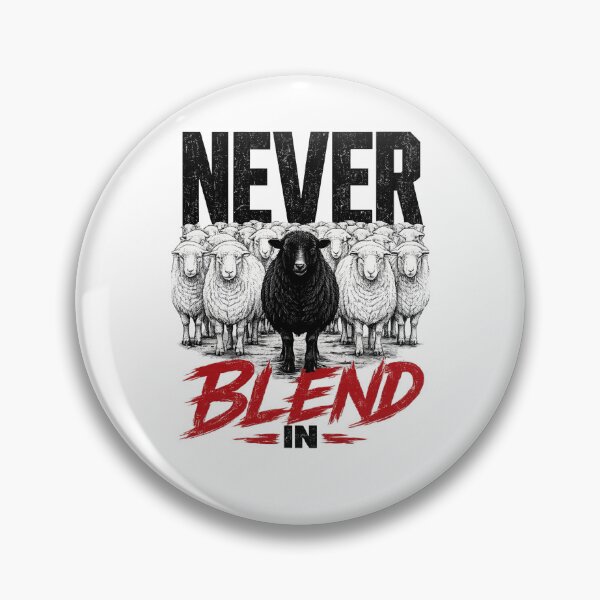 Item preview, Never Blend Black Sheep Motivation Graphic designed and sold by the-dovlat.