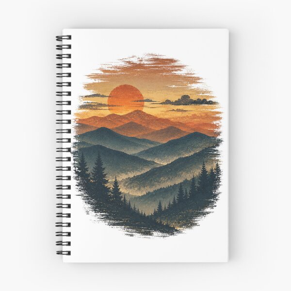 Item preview, Layers | Retro Mountain Landscape designed and sold by Rewind Society.