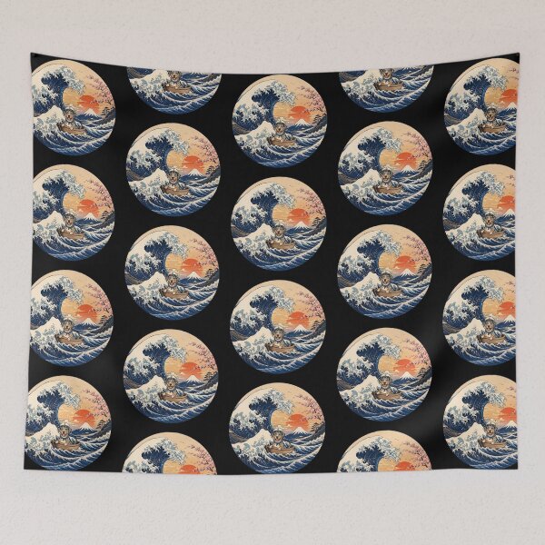 Item preview, Funny Catahoula Leopard Captain Japanese Kanagawa Wave Japan Boat Mom Dad Kids designed and sold by FurryHavenPH.