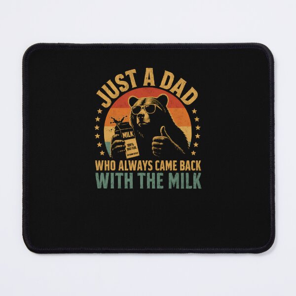 Item preview, Just A Dad Who Always Came Back With The Milk Funny Fatherhood Dad Gift designed and sold by RetroMini2026.