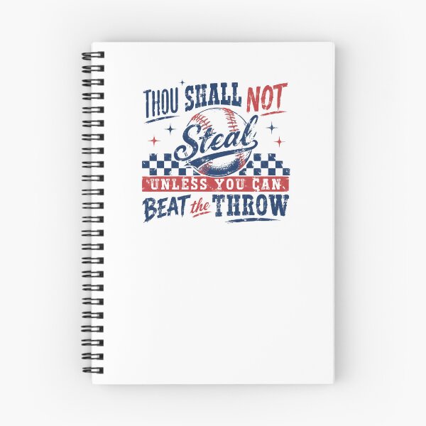Item preview, Thou Shall Not Steal Unless You Can Beat The Throw – Baseball Humor Quote designed and sold by HumansStuck12.