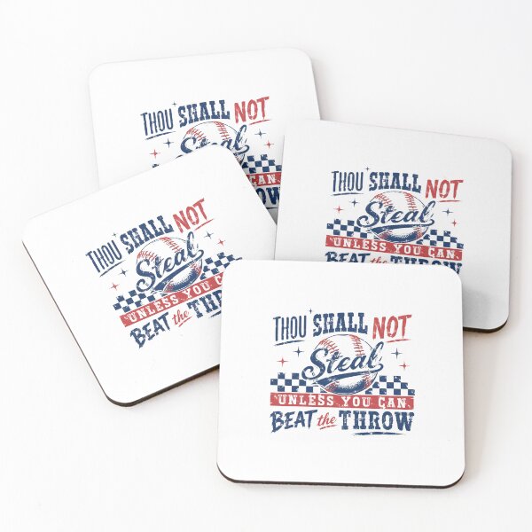 Item preview, Thou Shall Not Steal Unless You Can Beat The Throw – Baseball Humor Quote designed and sold by HumansStuck12.