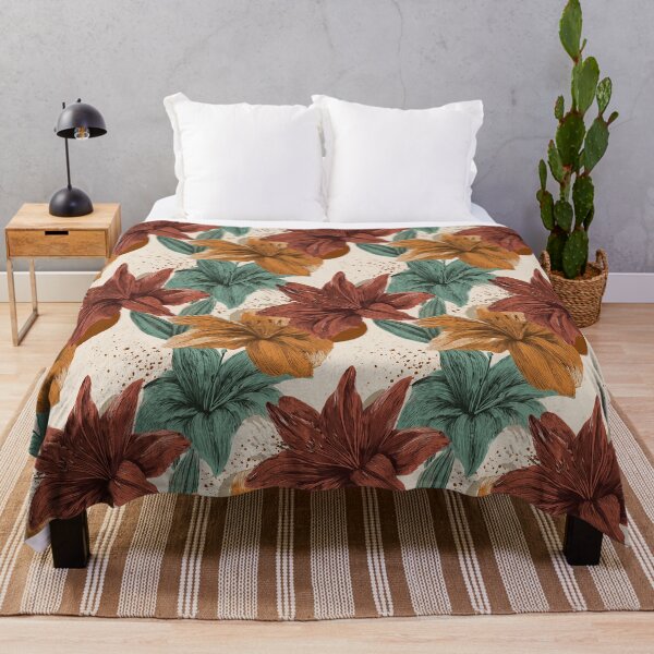 Item preview, Wild Amaryllis Print - Tropical Flower Pattern   - Mothers Day Ideas designed and sold by RoyalStarsPatts.
