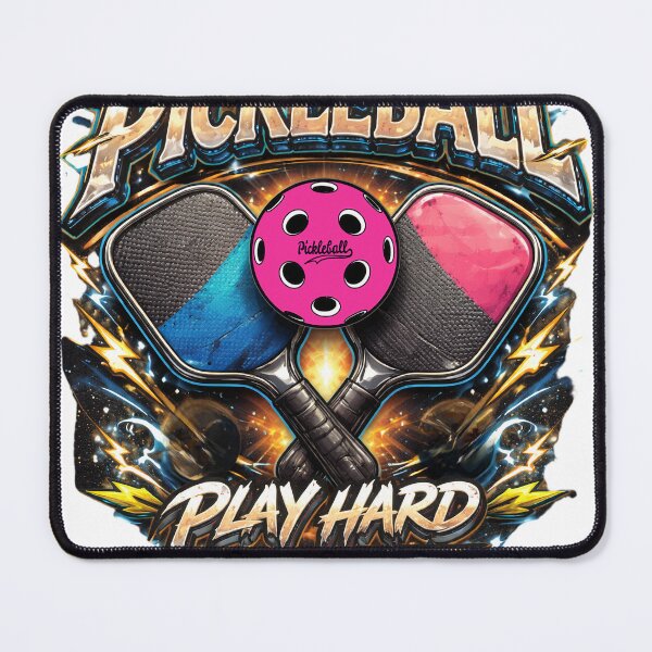 Item preview, Pickleball Play Hard | Bold Crossed Paddles Energetic Graphic designed and sold by Jen.Lou.