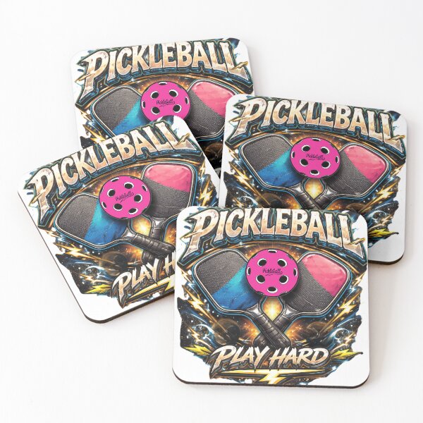 Item preview, Pickleball Play Hard | Bold Crossed Paddles Energetic Graphic designed and sold by Jen.Lou.