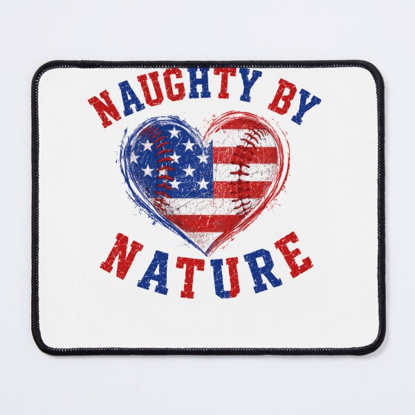 Item preview, Naughty By Nature – Patriotic Baseball Heart designed and sold by HumansStuck12.