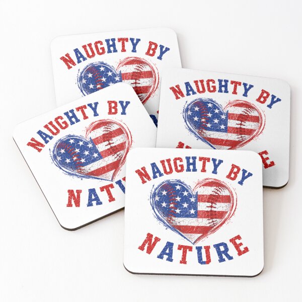 Item preview, Naughty By Nature – Patriotic Baseball Heart designed and sold by HumansStuck12.