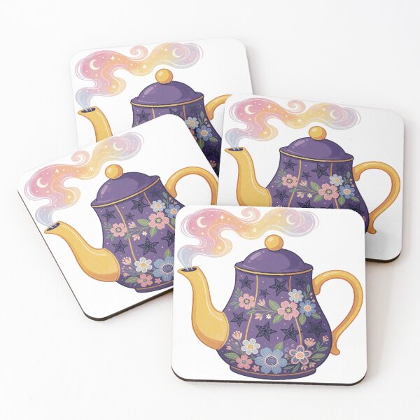 Item preview, Moon Teapot Sticker | Celestial Tea Aesthetic designed and sold by AillustriaAK.